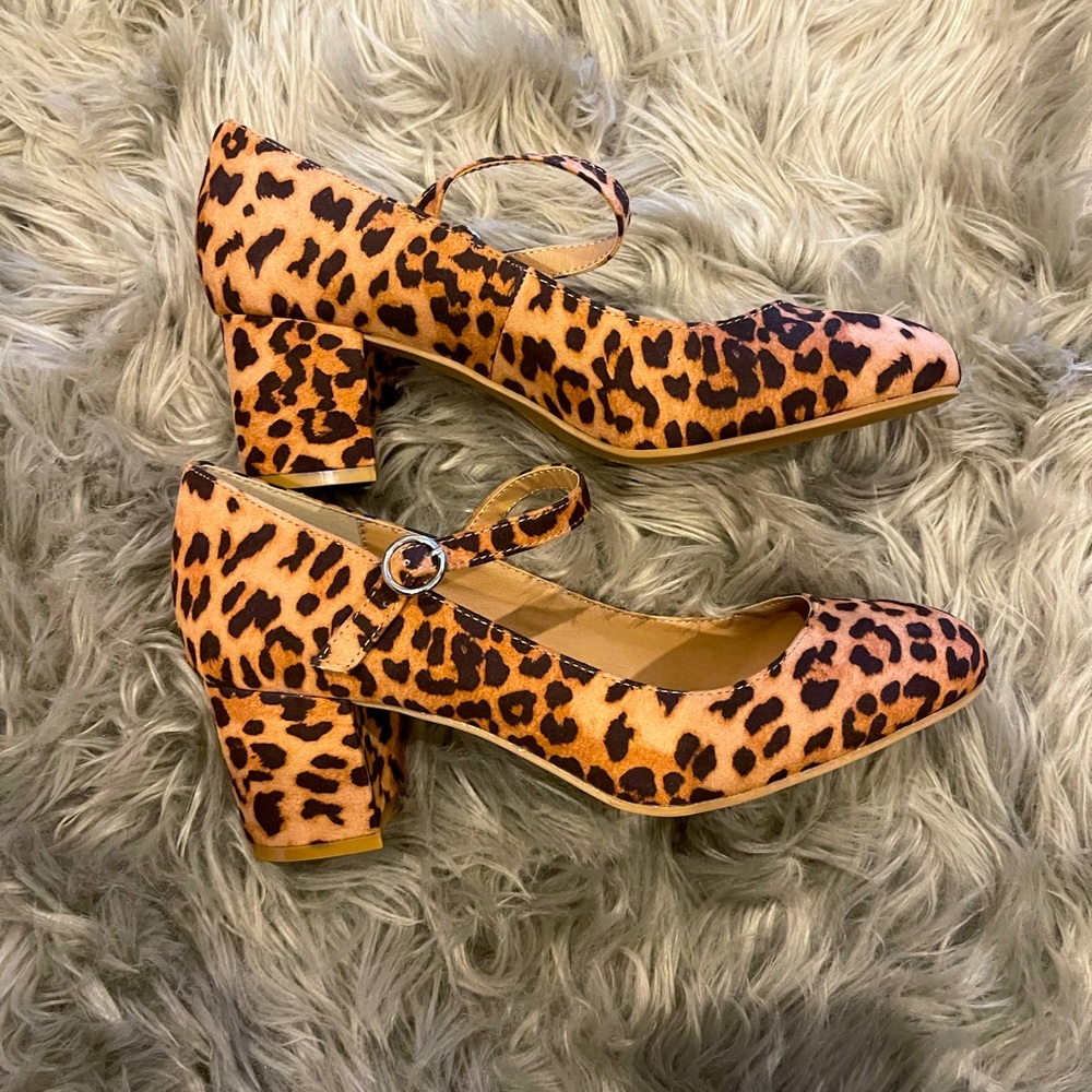 Leopard heels